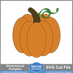 Dimensional Pumpkin SVG 